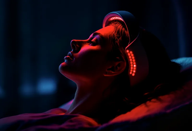 Light therapy delivered to a patient in a treatment room